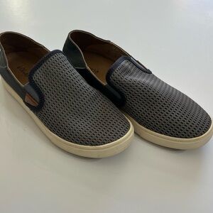 Olukai Pehuea Slip On Sneaker Shoes Size 8 Gray
